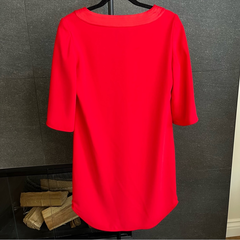 Trina Turk Red Clairette Shift Dress Size S - Picture 5 of 10